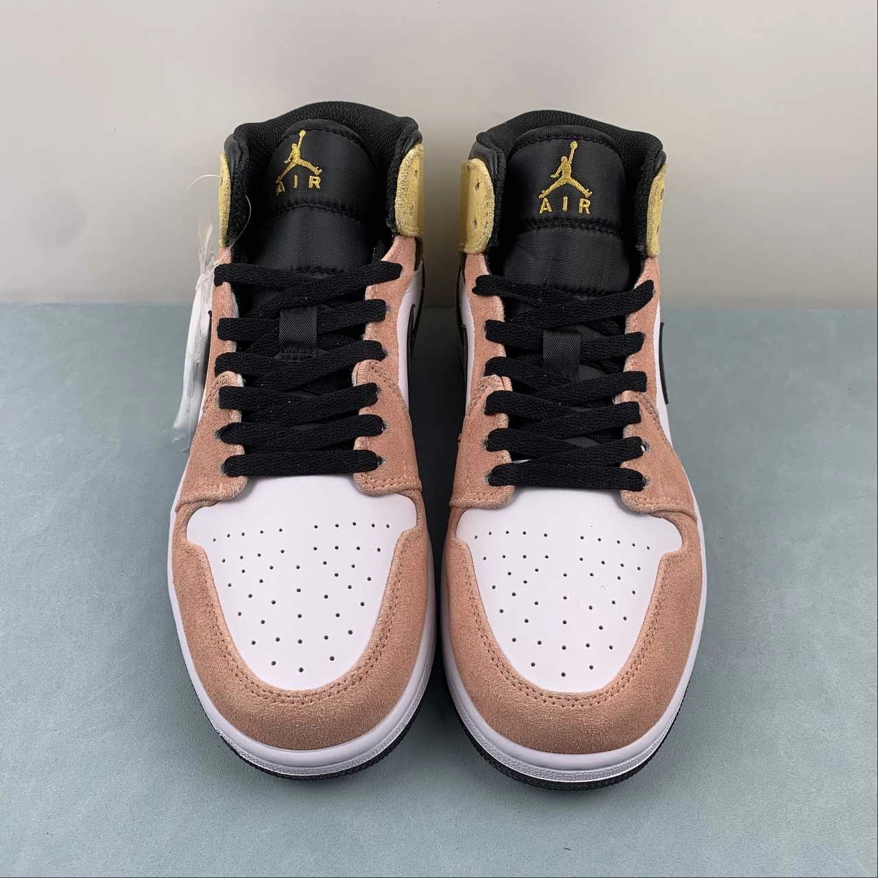 Torque Control Air Cushion Air Jordan 1 Mid SE Flight Club Magic Ember Sundial White Black DX4332-800