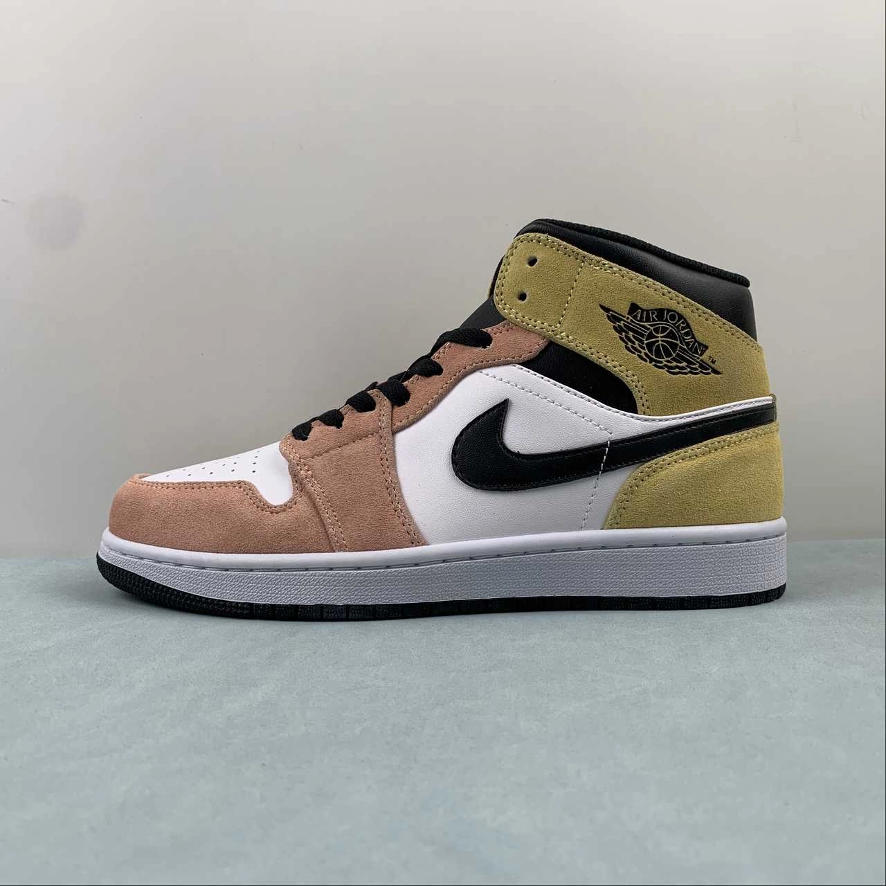 All-around ease Smooth Design Air Jordan 1 Mid SE Flight Club Magic Ember Sundial White Black DX4332-800