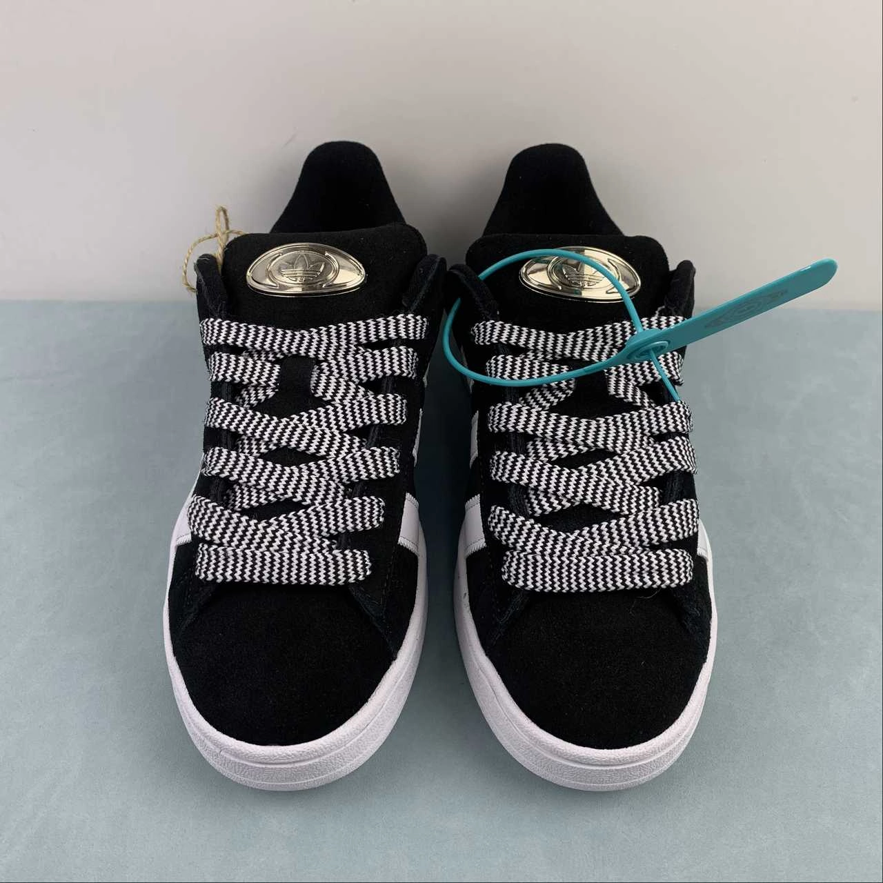 Adidas Campus 00s Core Black Almost Pink Cloud White HP6396 Studded Trim Desert Jog