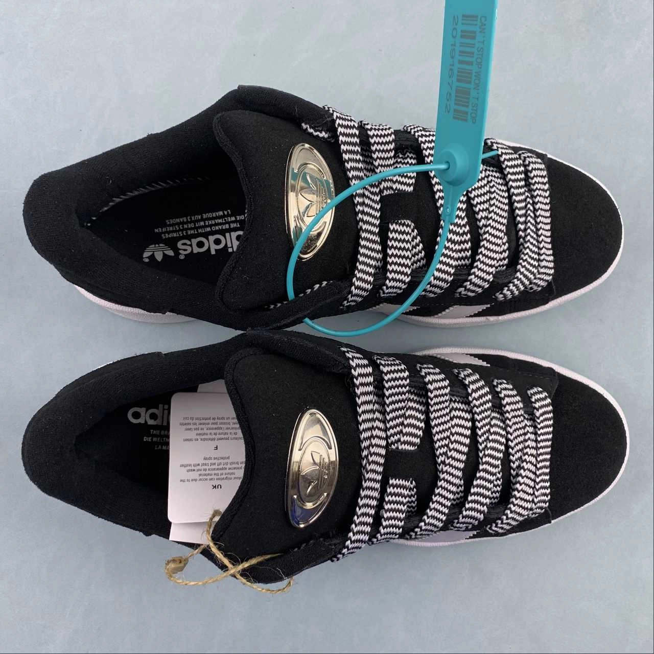 Adidas Campus 00s Core Black Almost Pink Cloud White HP6396 Durable outsole Fall Outfit