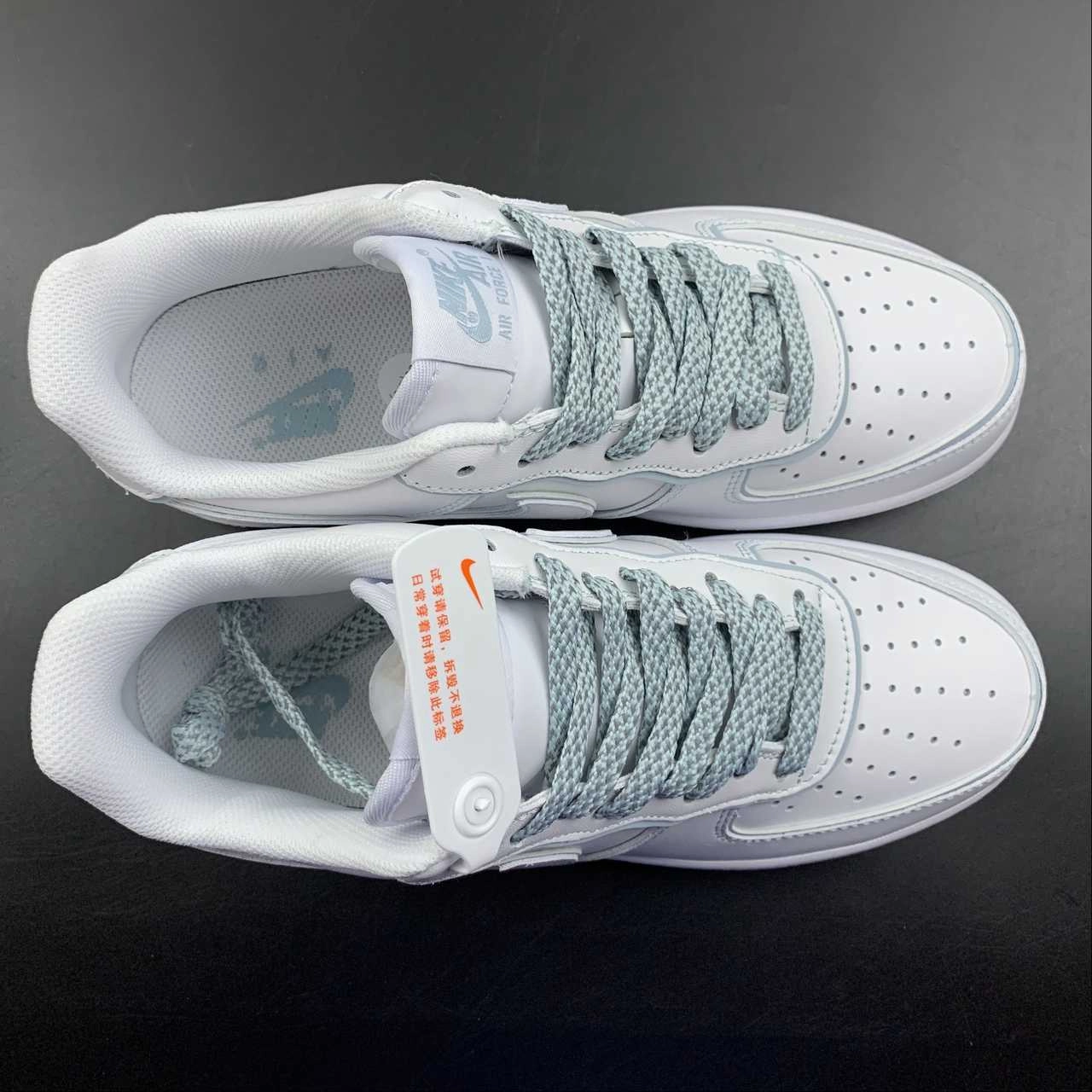 Air Force 1 Low Ice Blue White x Stussy DT0617-029 Street Vibe Smooth   finish