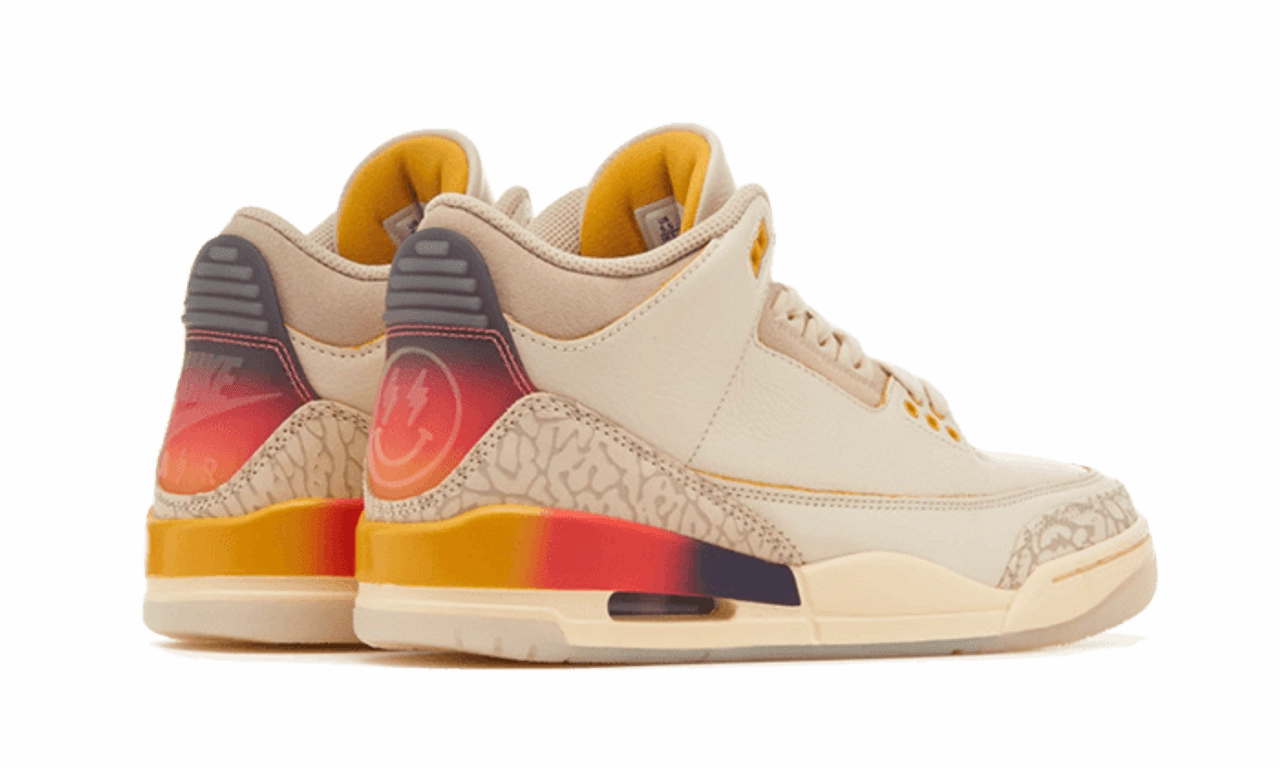 SyntheticMaterial Air Jordan 3 Retro J Balvin Medell??n Sunset