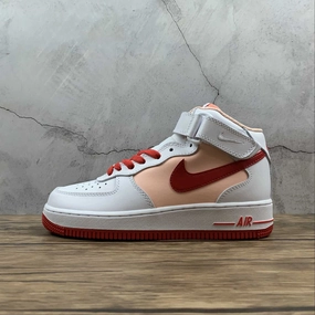 Casual Days Air Force 1 07 Mid Retro White Orange University Red CD0884-123