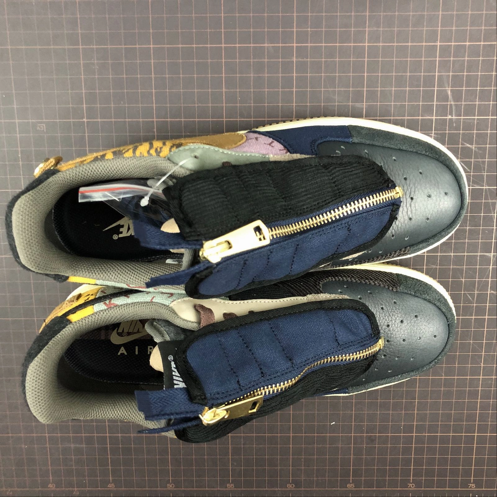 Toe Protection travel mode Travis Scott x Air Force 1 Low Cactus Jack Multi Color Muted Bronze Fossil CN2405-900