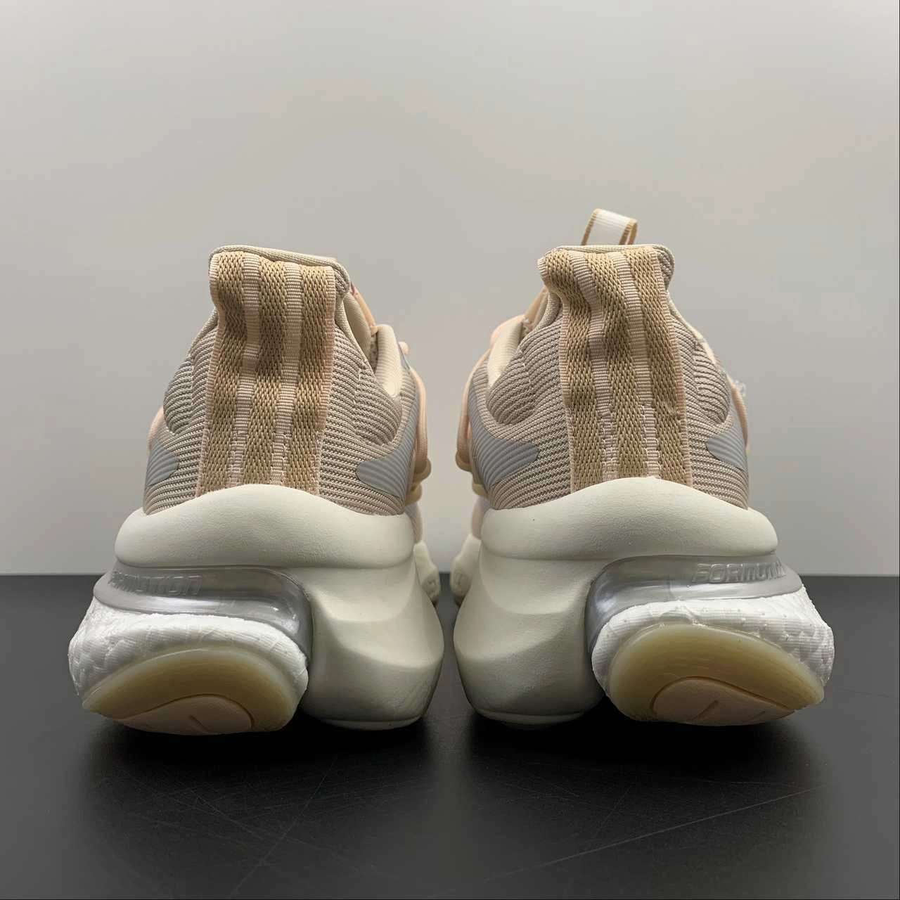 Adidas Alphaboost V1 Wonder Quartz Taupe Met. Chalk White HP6135 Comfort Padding Around Ankle