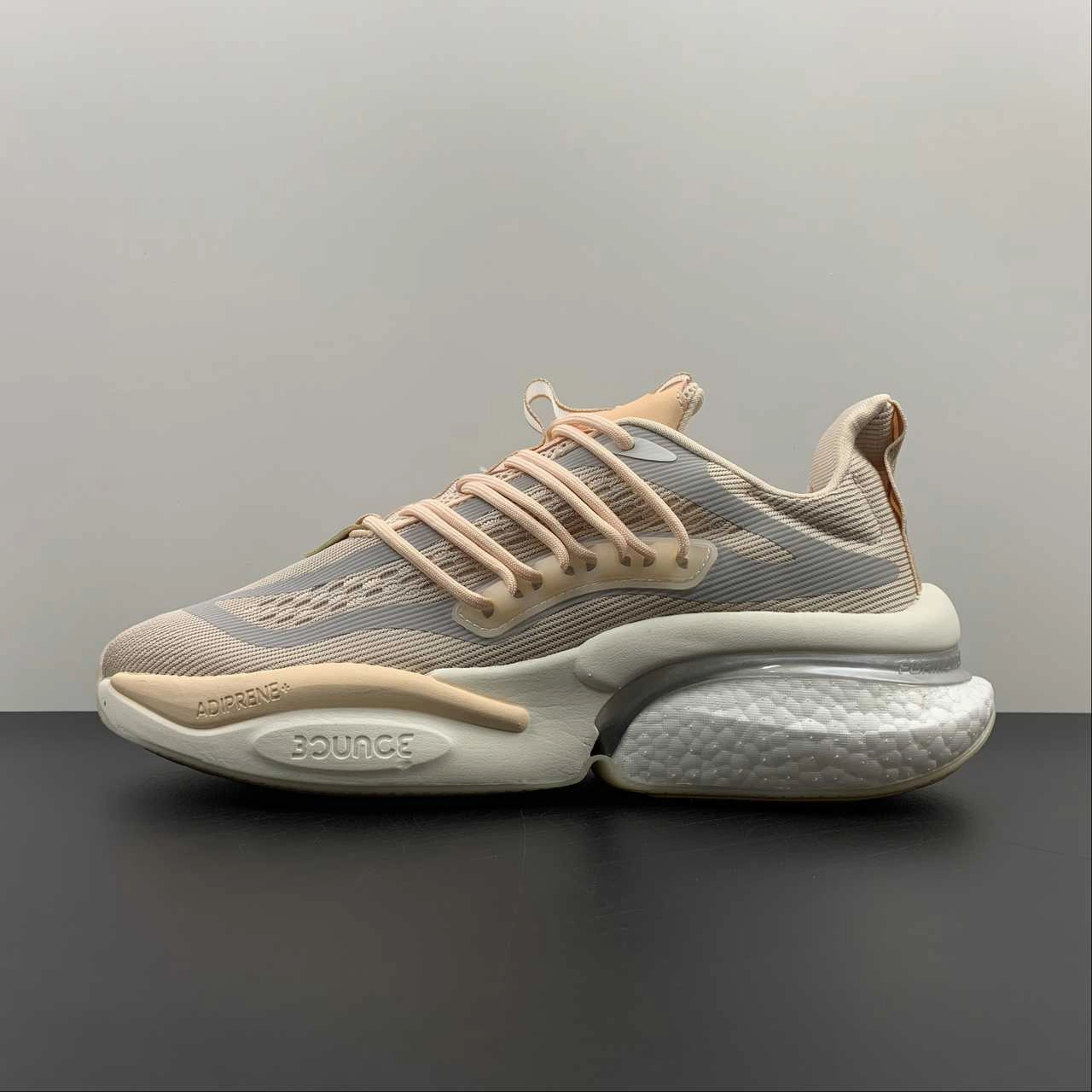 Adidas Alphaboost V1 Wonder Quartz Taupe Met. Chalk White HP6135 ShockDispersion light - use