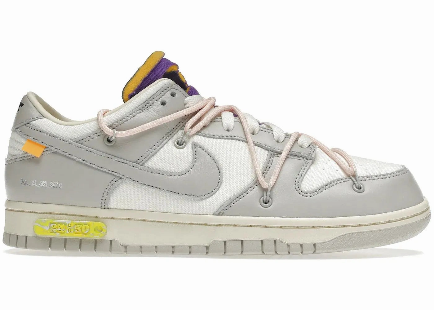 Nike Dunk Low Off-White Lot 24 Slip-resistant fit Neutral Motion Control
