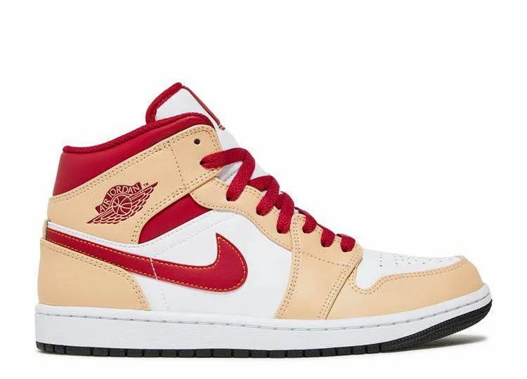Easy Day Air Jordan 1 Mid Beige Red