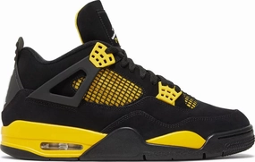 Anti Slip Laces Rollbar Stability System Nike Jordan 4 Yellow Thunder