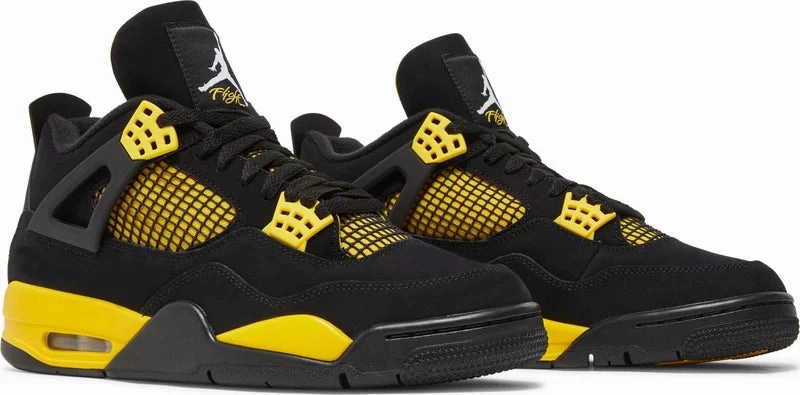 Nike Jordan 4 Yellow Thunder Cushion Heel