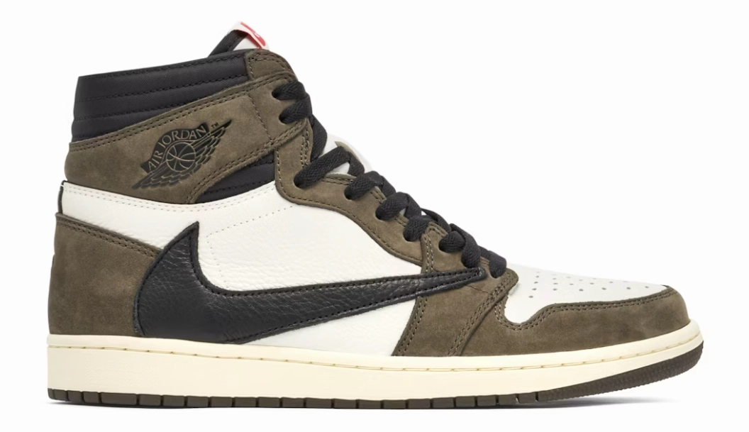 JORDAN 1 HIGH X TRAVIS SCOTT OG MOCHA Padded Tongue Construction