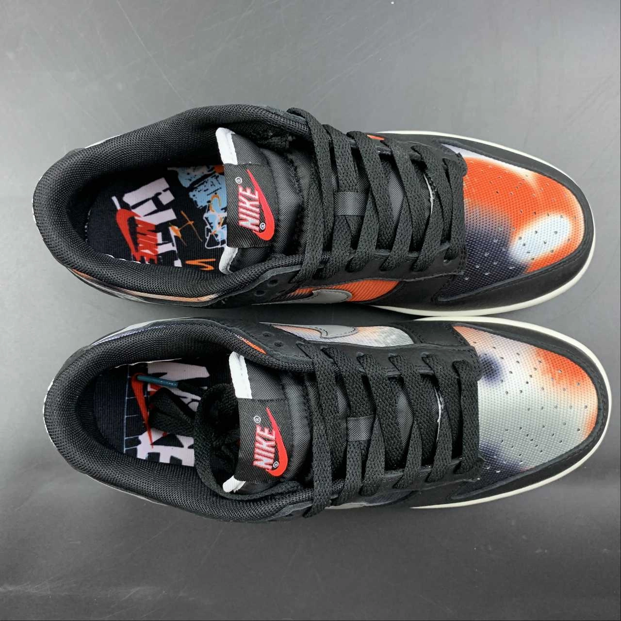 MemoryFoamInsole Lightweight Cushioned Sole SB Dunk Low Graffiti Black Red Grey DM0108-001