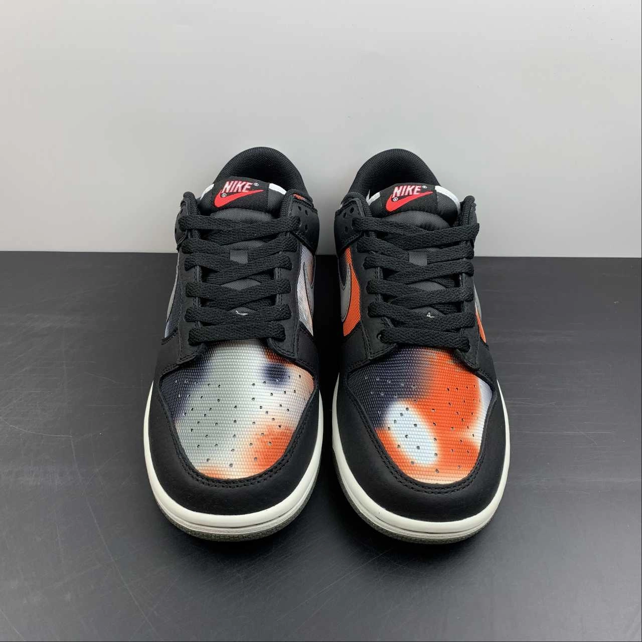 SB Dunk Low Graffiti Black Red Grey DM0108-001 Compression Molded Midsoles Odor Resistant Insole