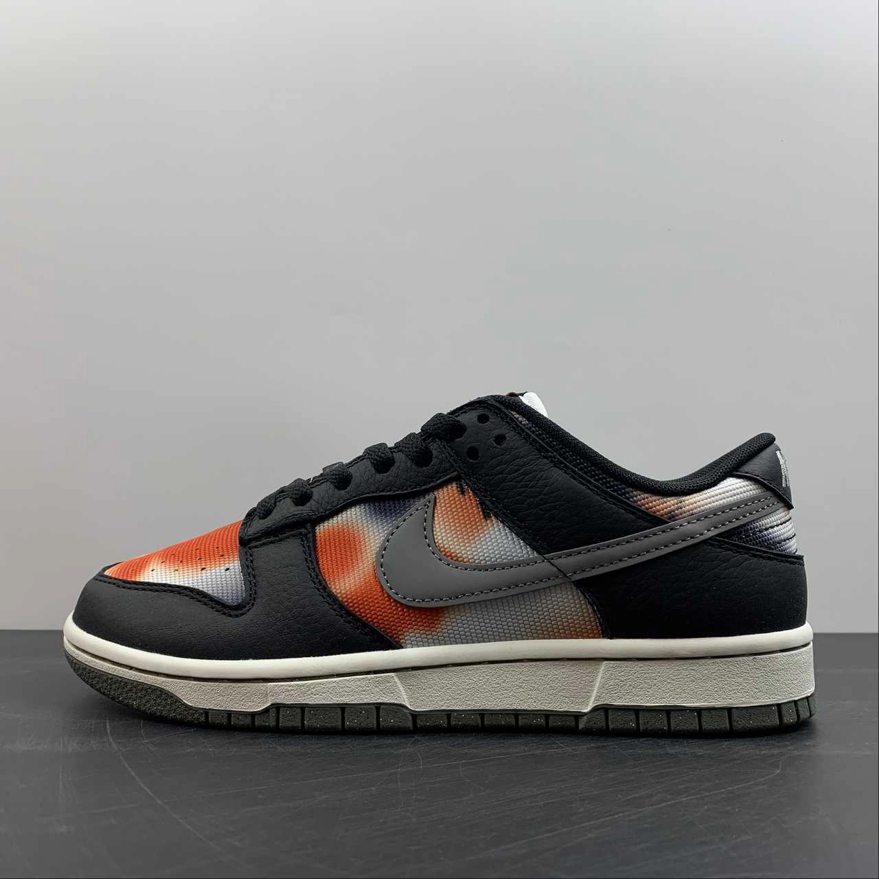 SB Dunk Low Graffiti Black Red Grey DM0108-001 Relax Step