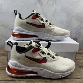 Air Max 270 React LT Orewood Brn Cardinal Red CT1280-102 Visible in Dark