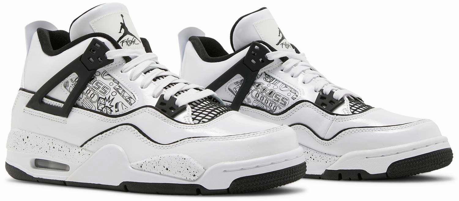 Nike Jordan 4 DIY GS Gym Shoes Relax Fit