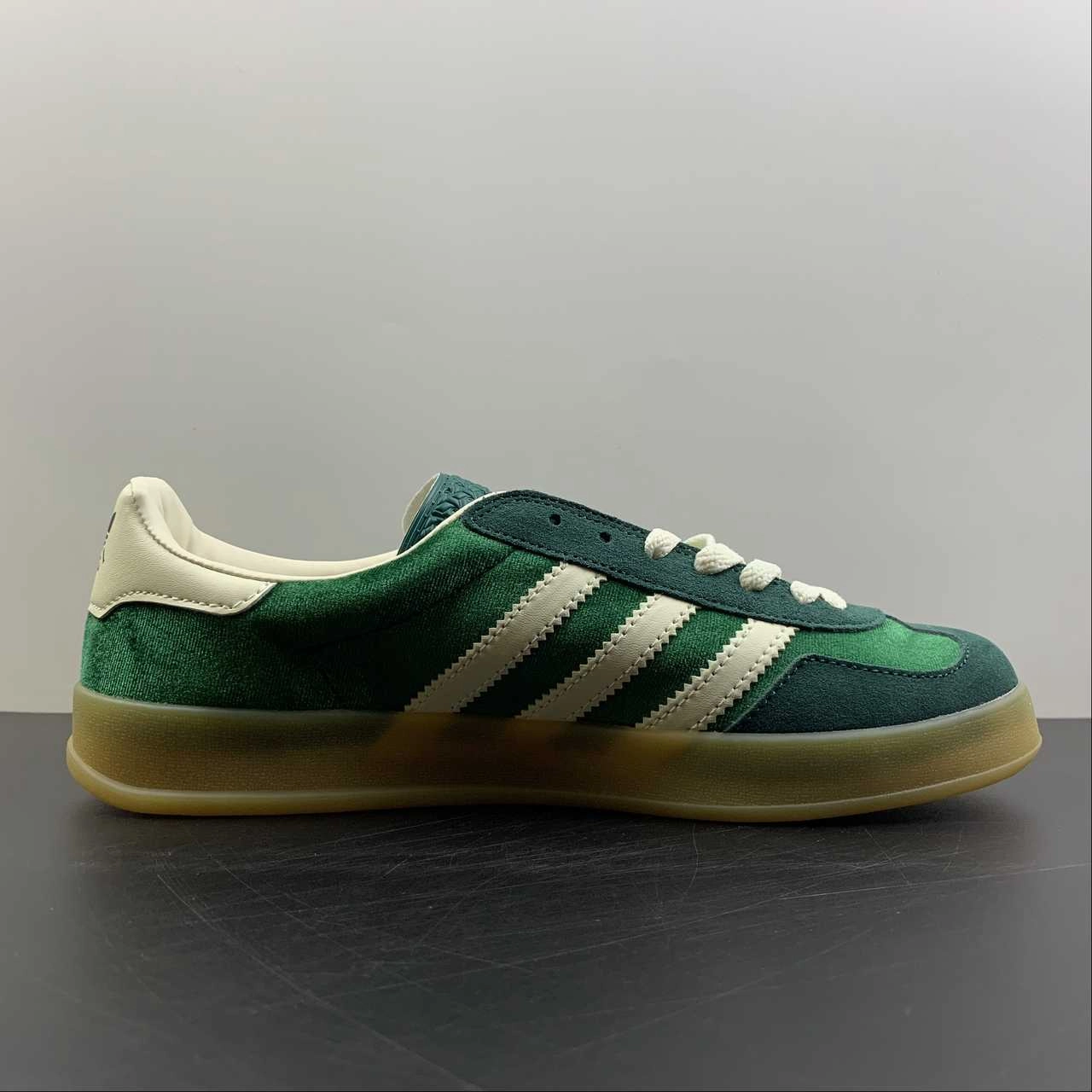 Adidas x Gucci Gazelle Green White interval training