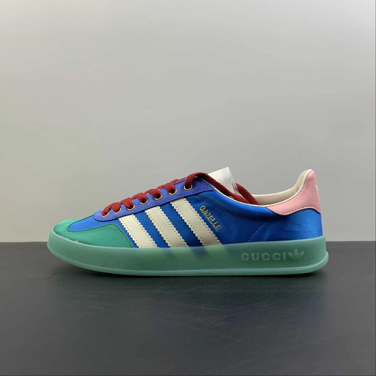 Adidas x Gucci Gazelle Light Blue Duchess Silk wet - weather shoes