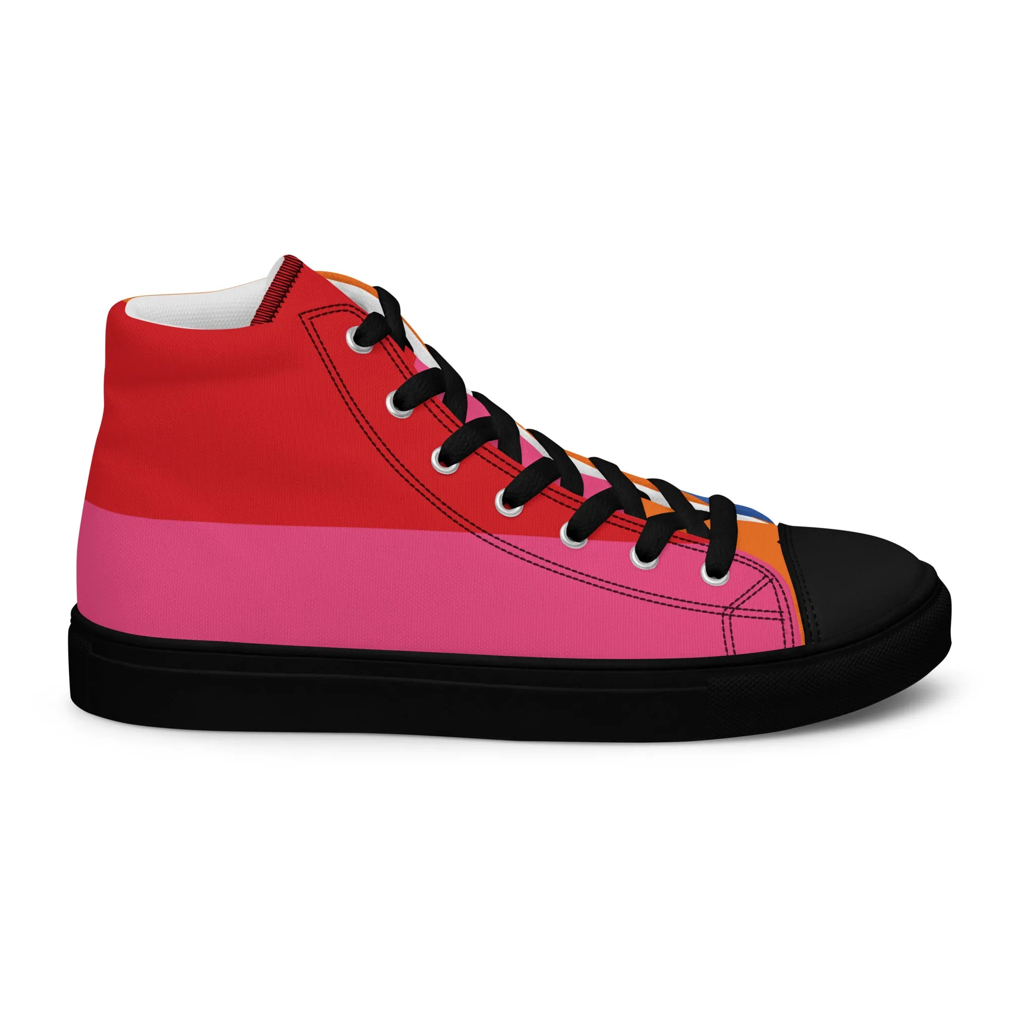 COLORFUL Women's High Top Canvas Shoes (80's Flow)
