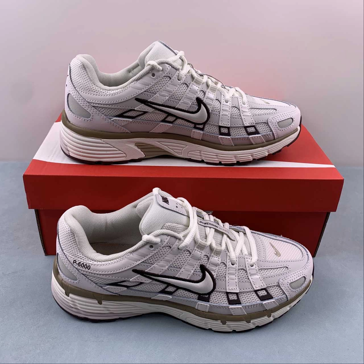 Nike P-6000 Earth Light Bone HF0728-201 Active Sole Inner sock layer increases comfort and control