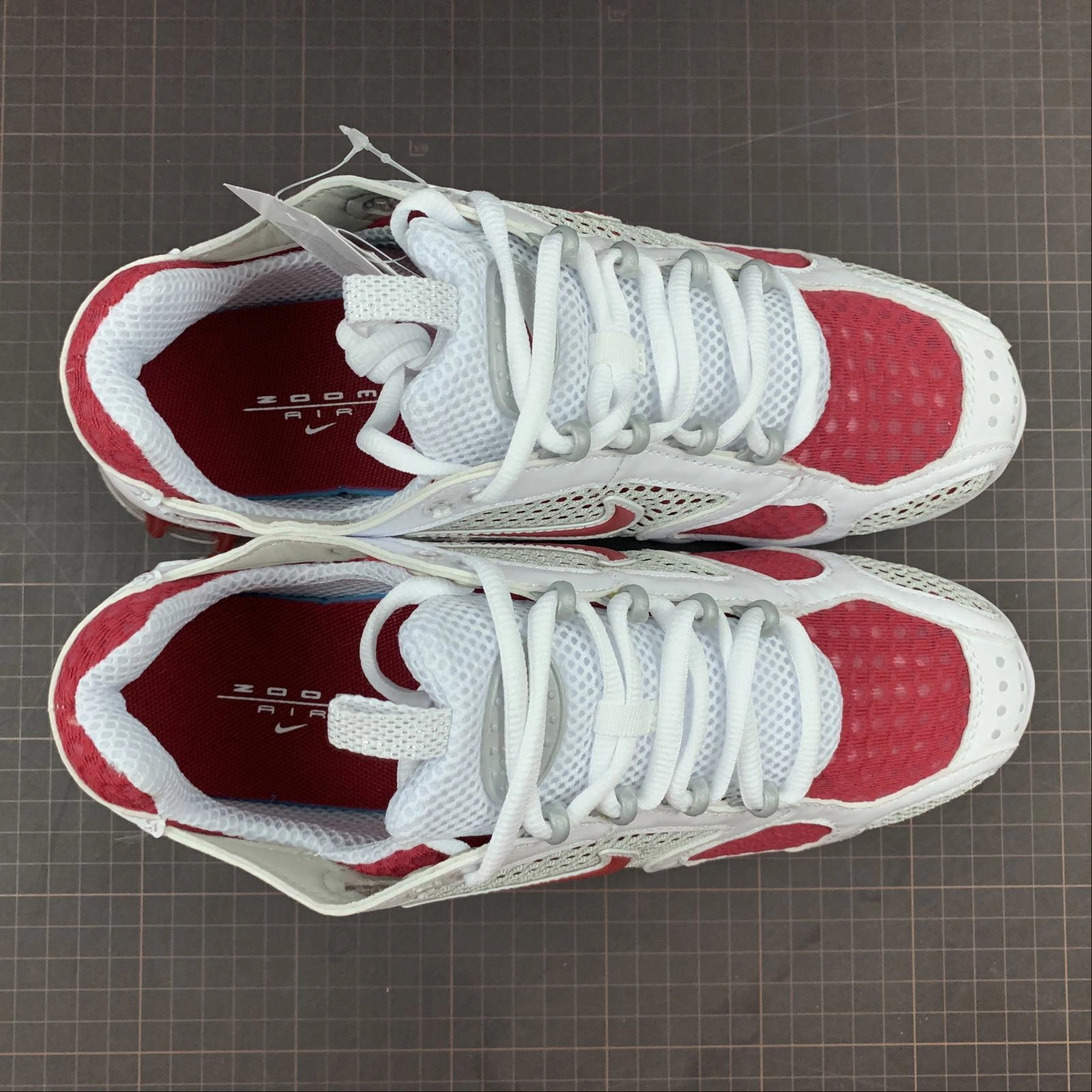 Air Zm Spiridon Cg 2 Stussy Cardinal Red Cardinal Red-White CD3613-600 lightweight breathable shoes Slip Resistant Outsole