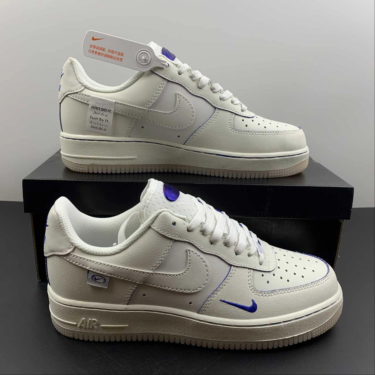 Air Force 1 07 Low White Navy Blue DX1156-001 High Step
