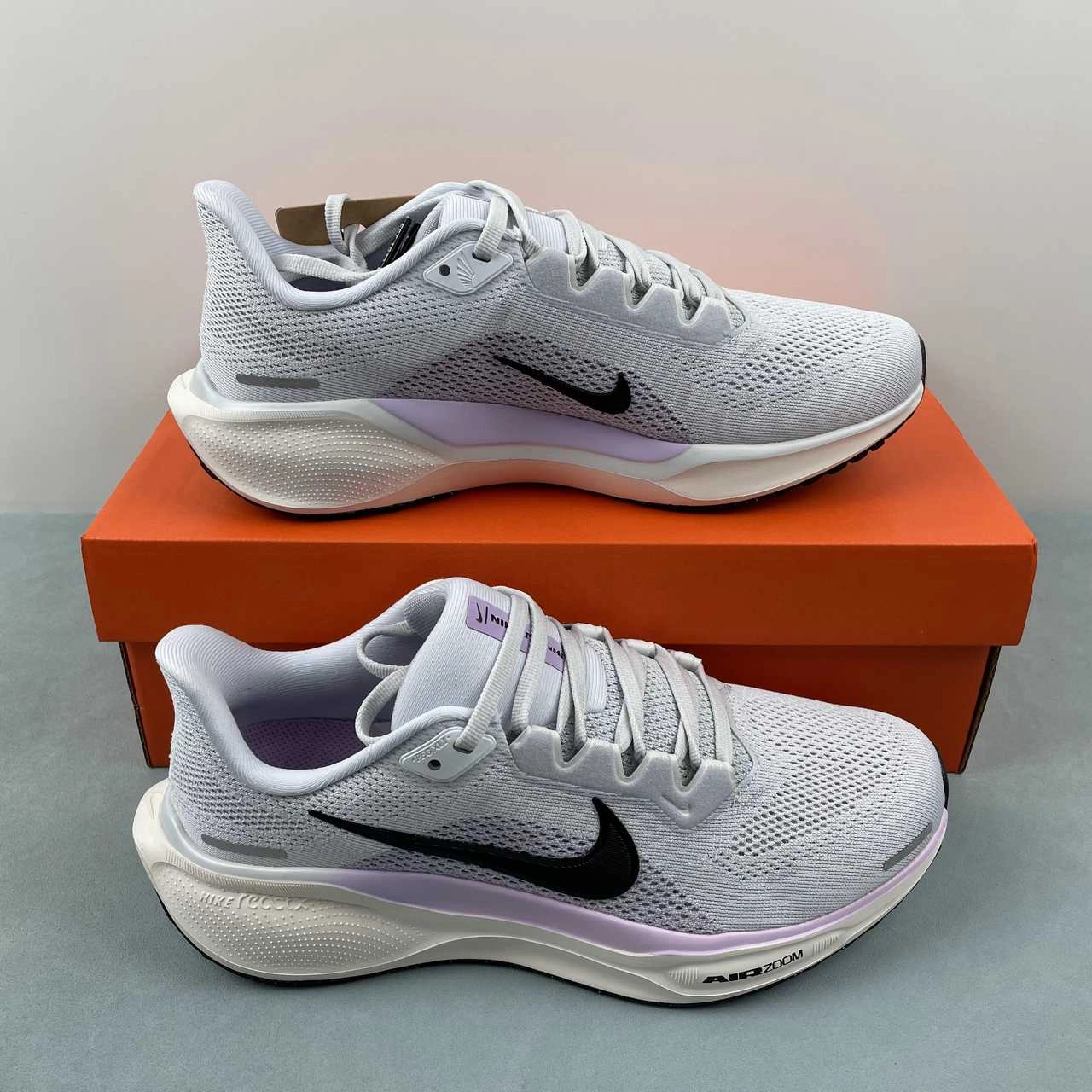 Air Zoom Pegasus 41 Lilac Bloom Pure Platinum Black Platinum Tint FD2723-004 treadmill use Stable Structure