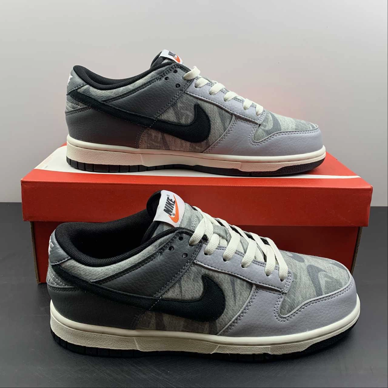 Timeless Design SB Dunk Low SE Copy Paste Gray Black White DQ5015-063