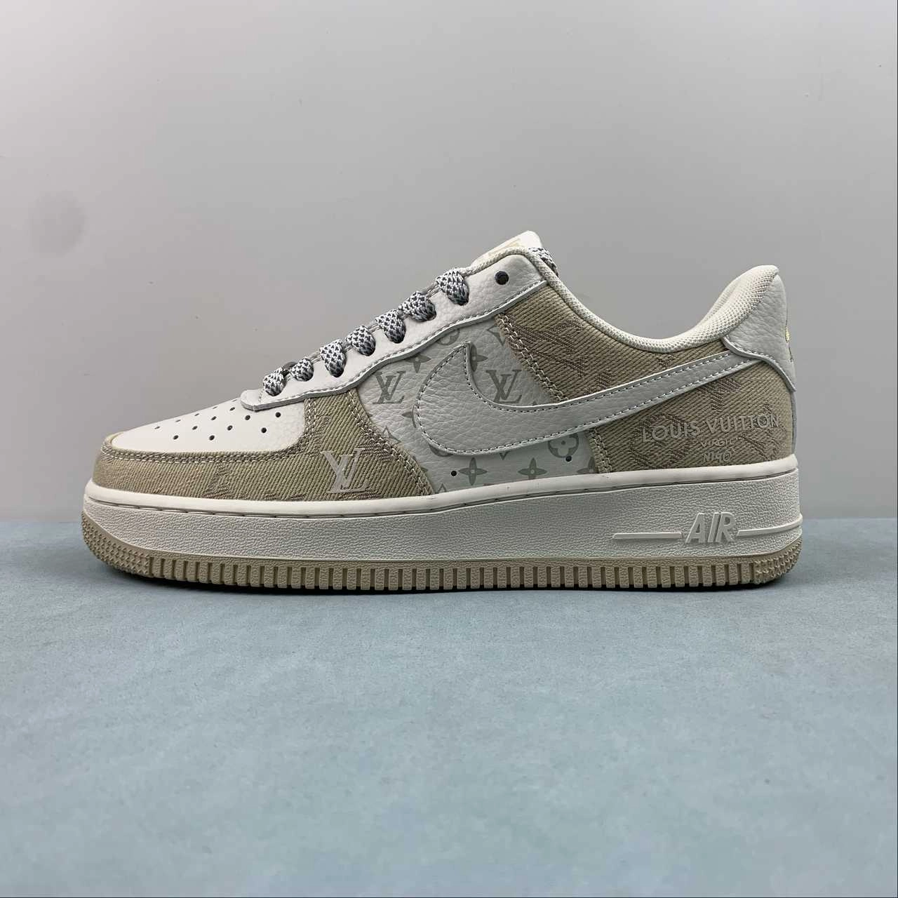 Air Force 1 07 Low LV Off White Kakhi DD8686-300 Barefoot feel Medit Cool