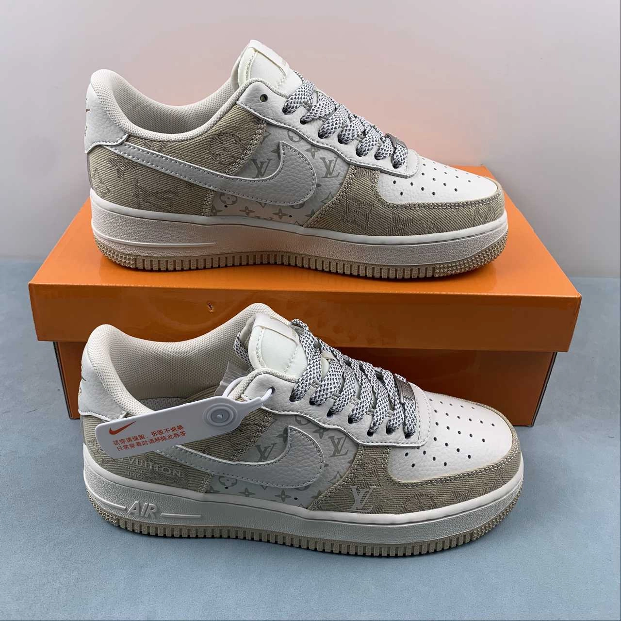 Air Force 1 07 Low LV Off White Kakhi DD8686-300 Snack Run