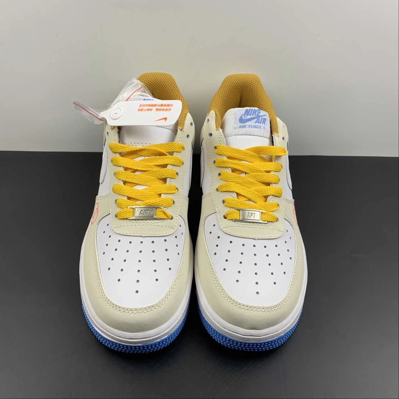 Walking Gear SoftSole Air Force 1 07 Low North Face Gucci White Beige Yellow Blue 315122-011
