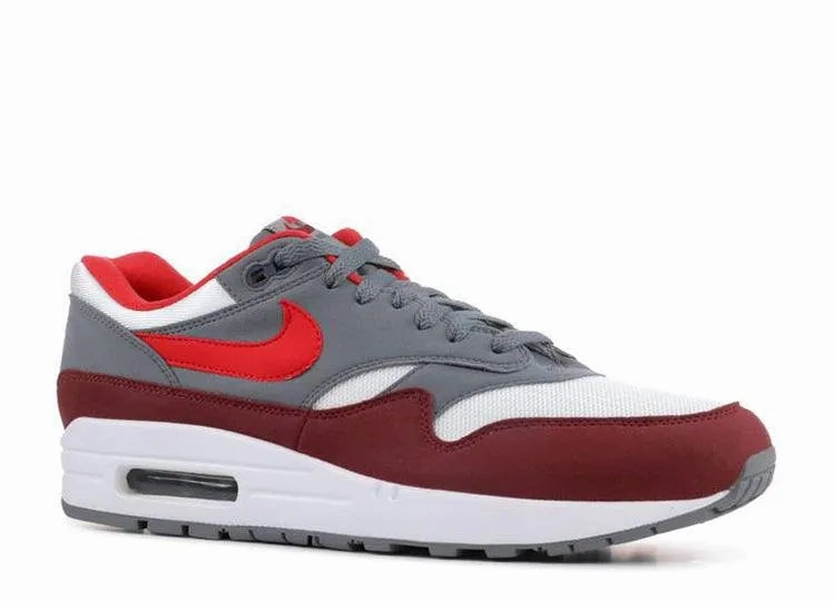 running for a way to stay true to oneself Nike Air Max 1 Cool Grey Uni Red