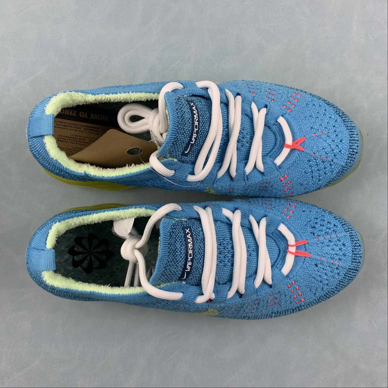 Sneaker Performance Elastic Lace Closure Air VaporMax 2023 FK Baltic Blue Citron Tint DV1678-400