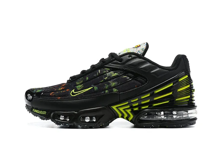 Air Max Plus 3 Crater Black Multicolor Volt DM9097-001 Daily Wear Shoes