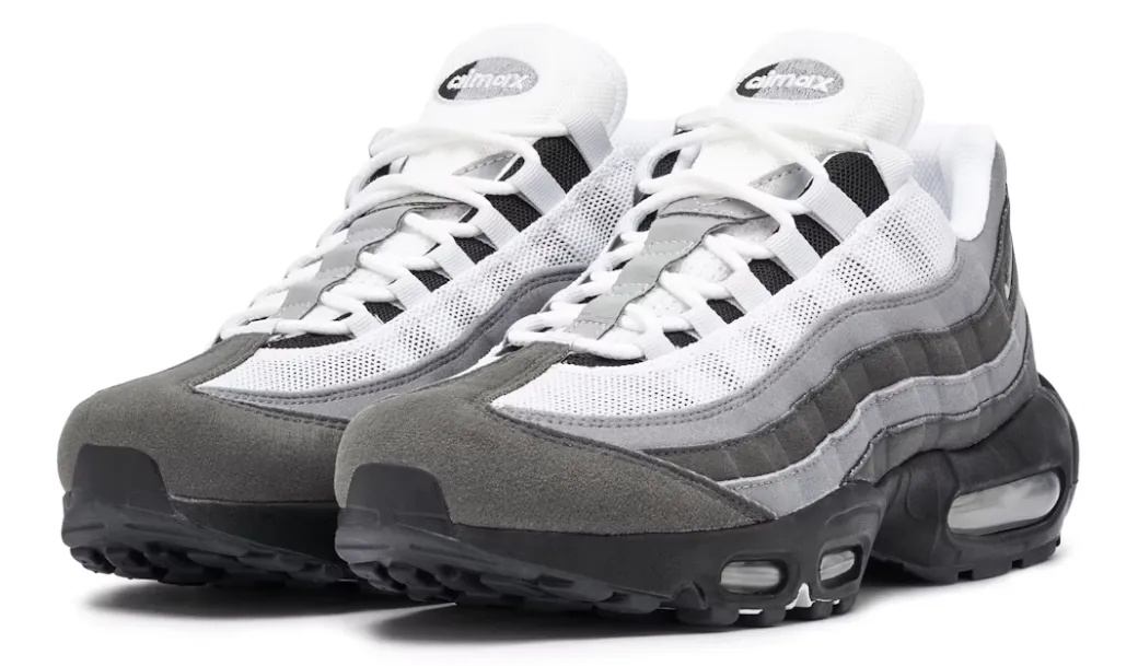 action - themed running wear weather - proof running shoes NIKE AIR MAX 95 GREY JEWEL
