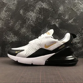 zipper - closure shoes Air Max 270 White Metallic Gold Black AV7892-100