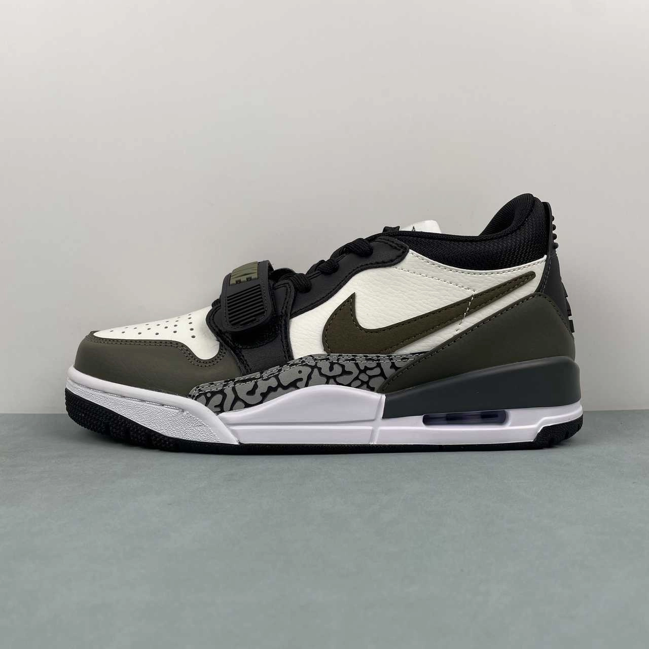 Air Jordan Legacy 312 Low Sail Medium Olive Black CD7069-120 Street Fit Adaptive Lateral Support