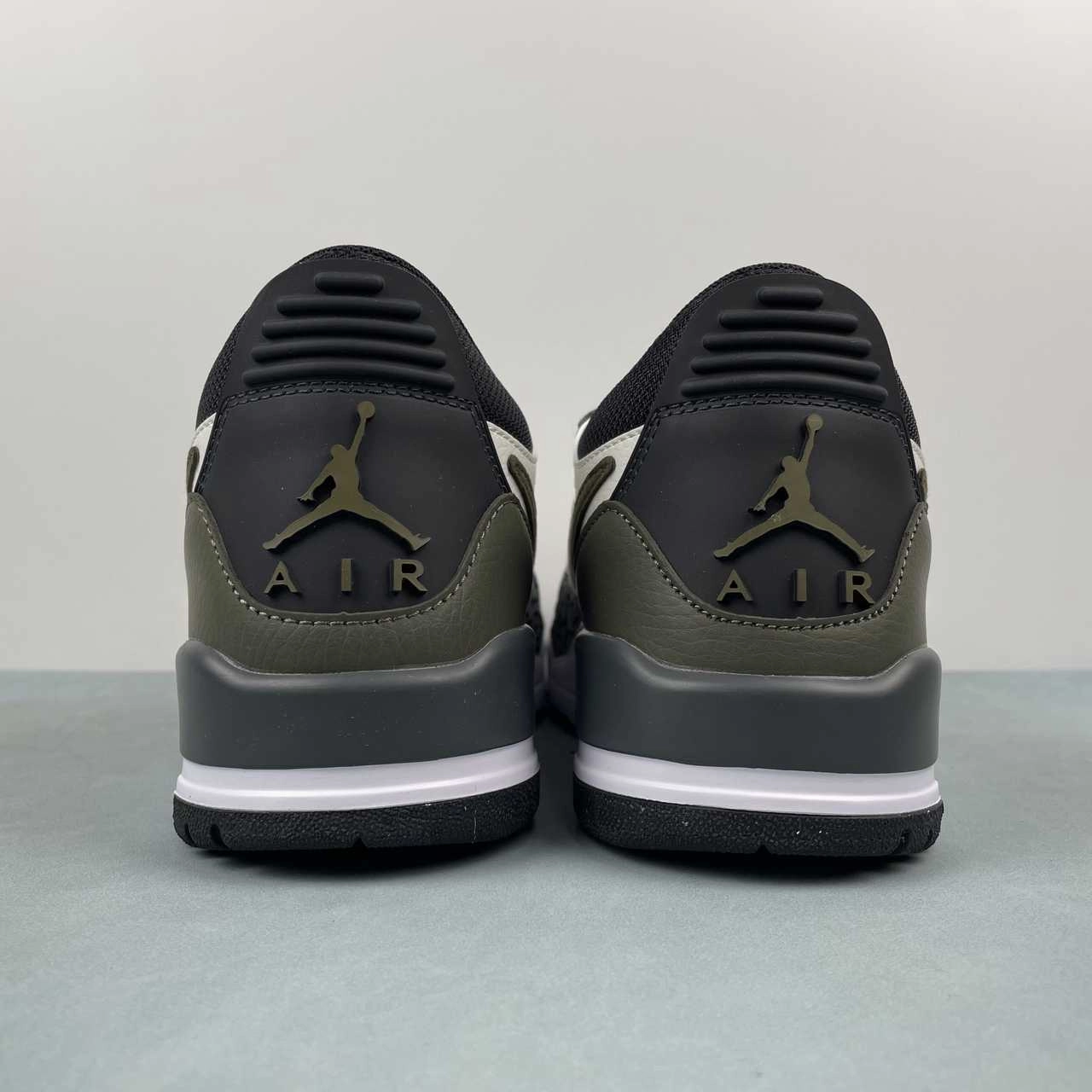 Air Jordan Legacy 312 Low Sail Medium Olive Black CD7069-120 Grip Support Sneakers Leather Upper