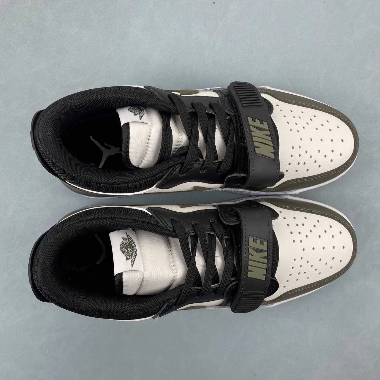 LeatherUpper Strategic Traction Pattern Air Jordan Legacy 312 Low Sail Medium Olive Black CD7069-120