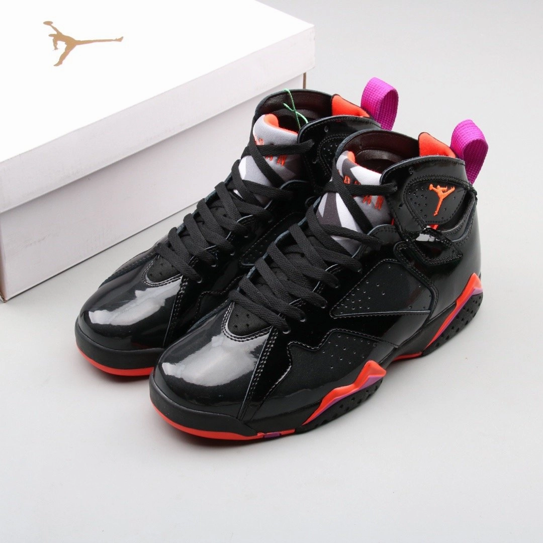 Extended Width Options Air Jordan 7 Black Patent Leather