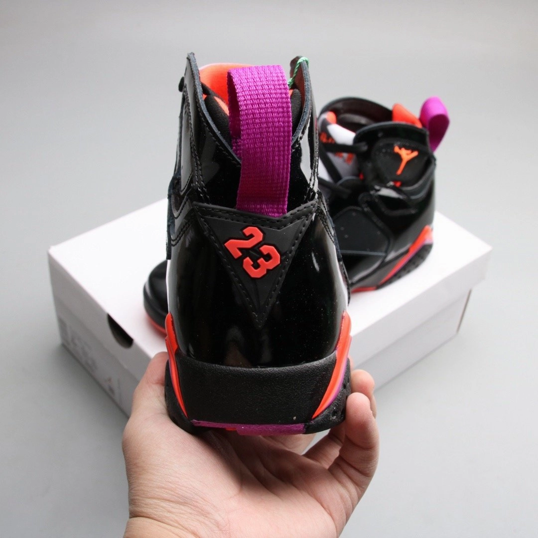Compression Web Exoskeleton Air Jordan 7 Black Patent Leather
