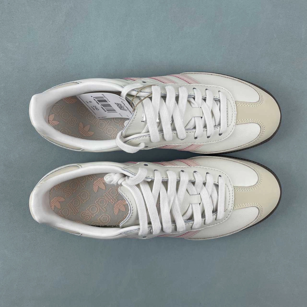 Reinforced   toe Adidas Samba OG Wonder Quartz Cloud White Gum IH2751