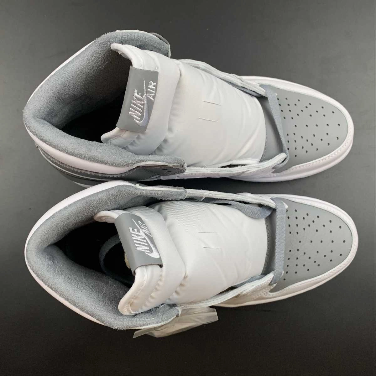 Air Jordan 1 Retro High OG White Sail Stealth Grey (2021) 555088-037 Hyper Elastic Polymer Impact Resistant Foam