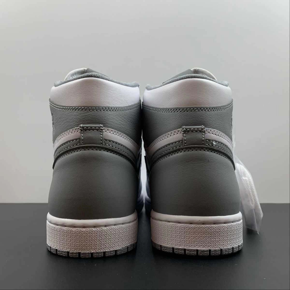 High arch support ReinforcedToe Air Jordan 1 Retro High OG White Sail Stealth Grey (2021) 555088-037
