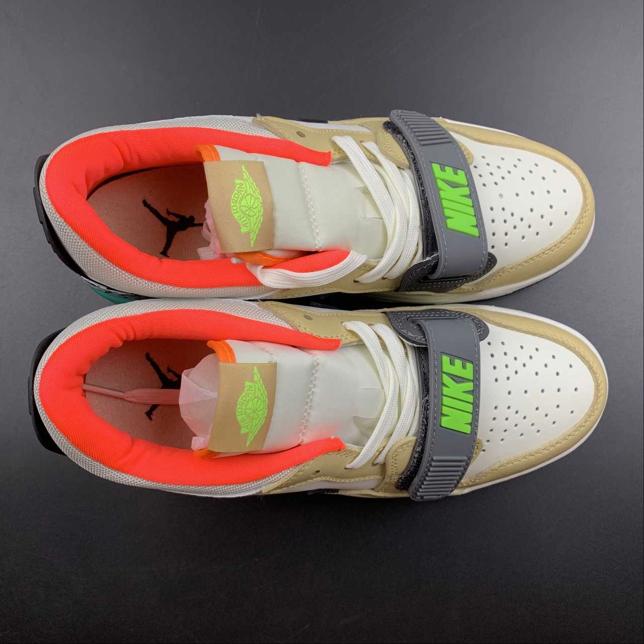 Metatarsal Support Comfortable Collar Air Jordan Legacy 312 Low GS Gradient White Beige Multi DZ2763-101