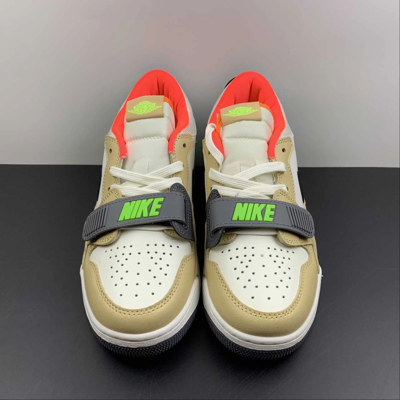 Air Jordan Legacy 312 Low GS Gradient White Beige Multi DZ2763-101 Heat Dissipation Lining Shock Diffusion Technology