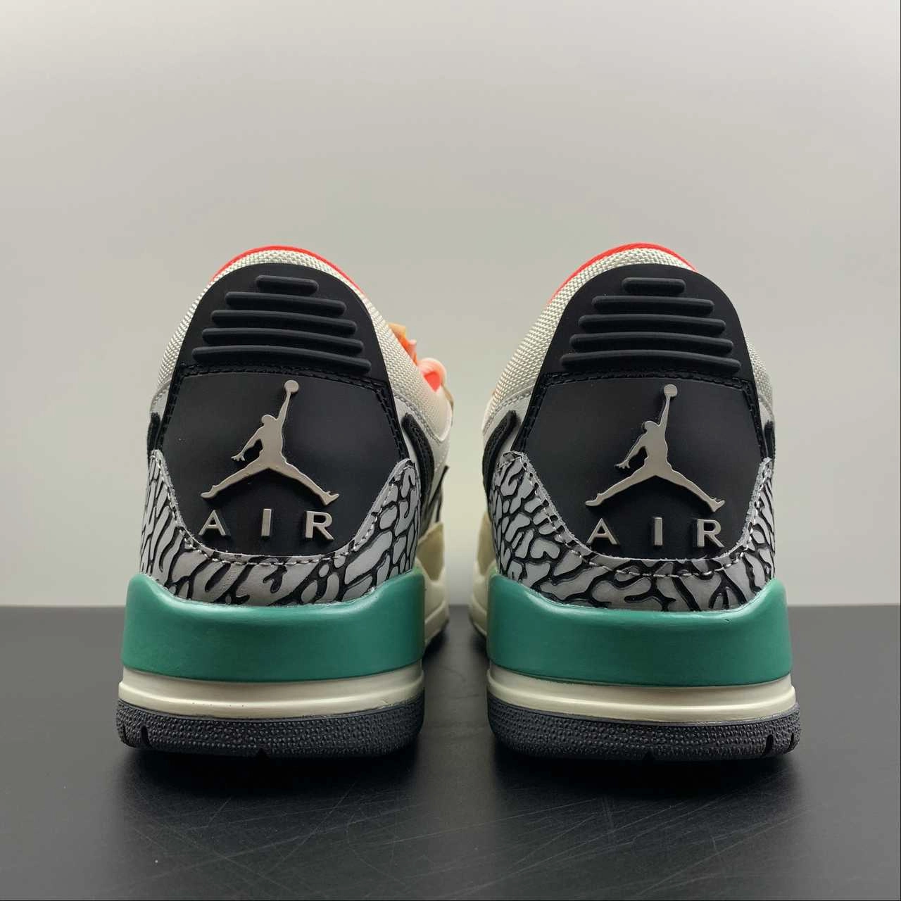 Air Jordan Legacy 312 Low GS Gradient White Beige Multi DZ2763-101 Adaptive Arch Support Flexible forefoot