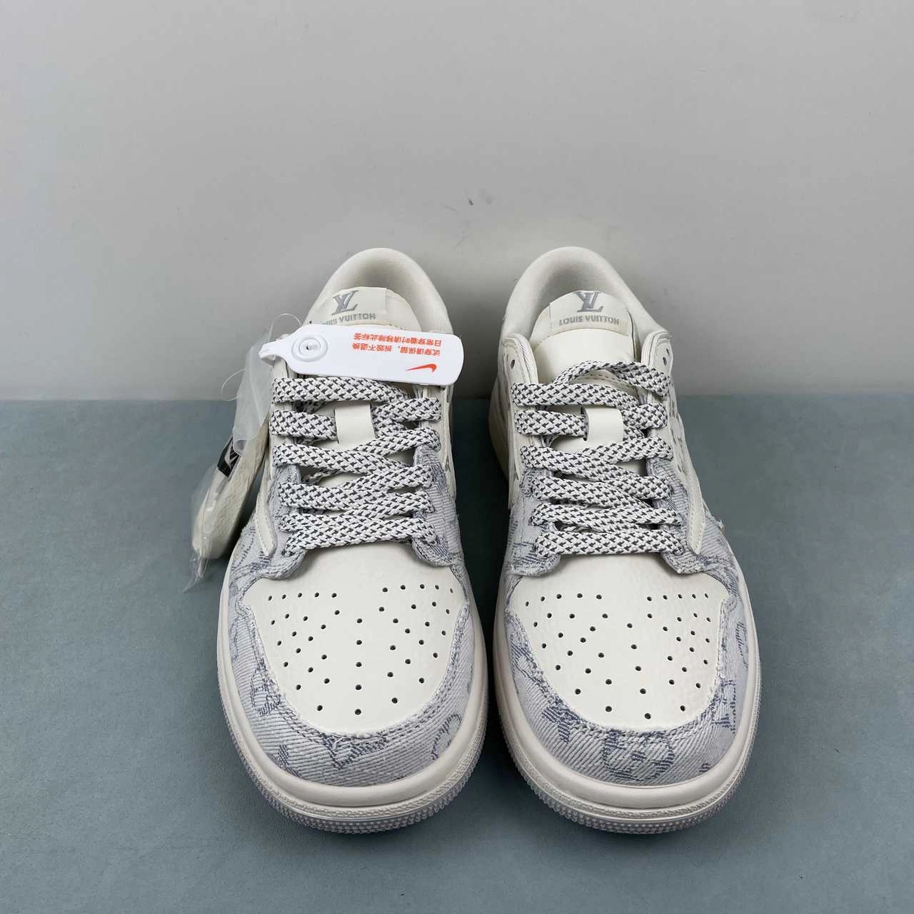 Fragment Design x Travis Scott x Air Jordan 1 Low OG SP Off White Blue Gray SJ2068-007 Action Ready Active Design
