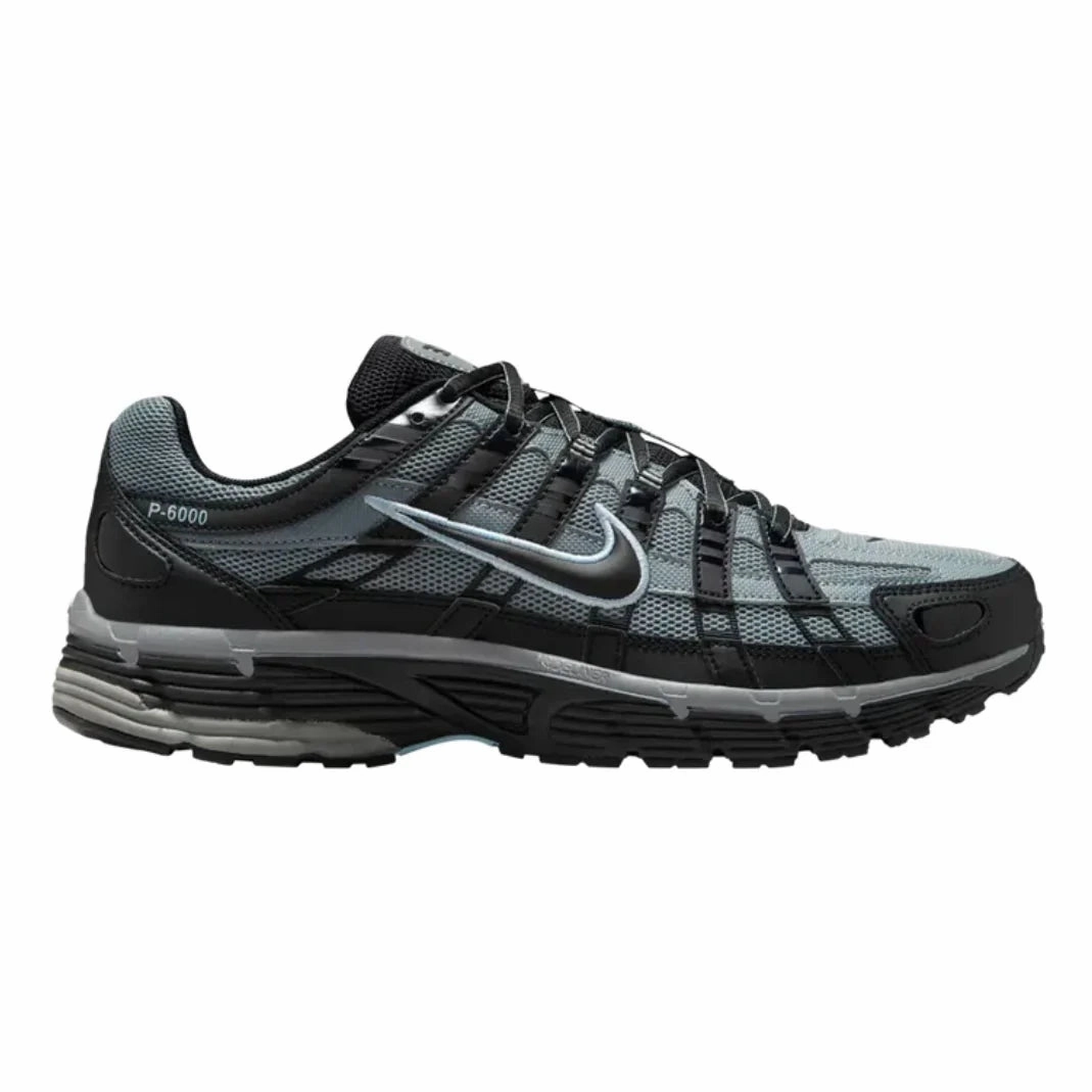 NIKE P-6000 COOL GREY BLACK cushioning system Dynamic Lacing System