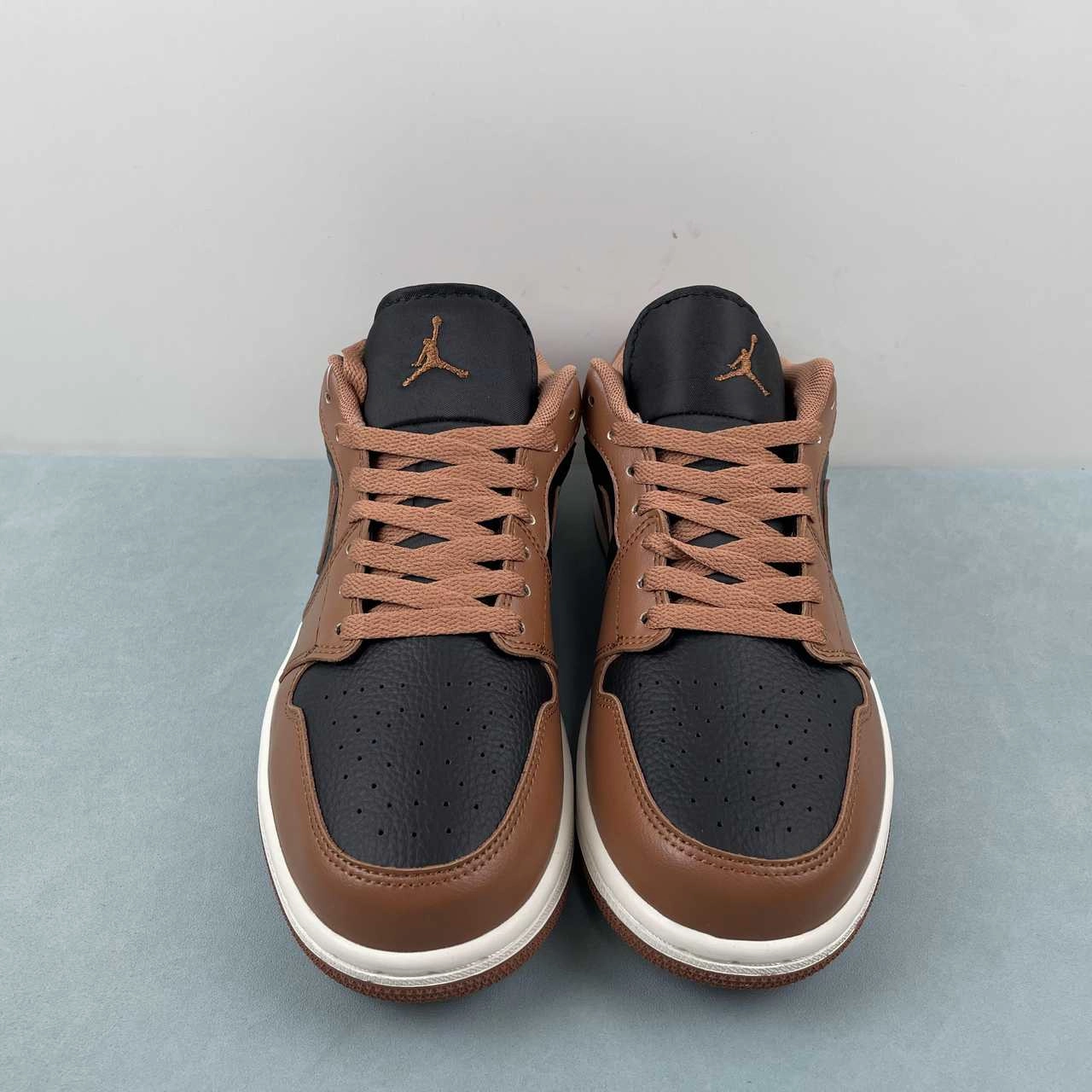 Bounce Tech Air Jordan 1 Low Archaeo Brown Black Sail DC0774-021
